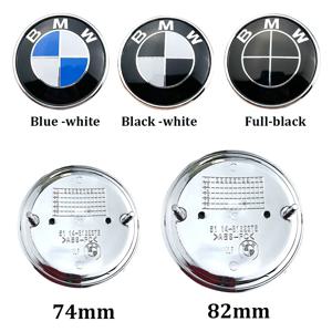 2개 74mm 82mm 자동차 앞 보닛 후면 트렁크 배지 엠블럼 BMW 미니 E46 E90 E39 E60 E36 E30 E61 E91 E92 E87 F10 F20 F30 X3 X5용