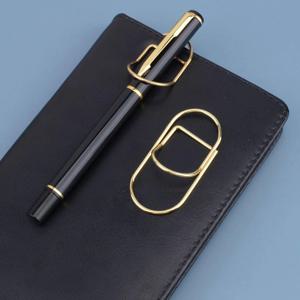 다채로운 금속 필기구 클립 - 창의적인 다기능 휴대용 노트북 액세서리 사무실 학교 문구류 정리 클립