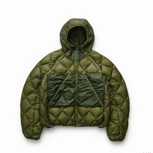 따뜻하고 가벼운 후드 다운 재킷 로아 하이킹 아웃도어 의류 청소년용 그레이 덕다운 충전재 3아세테이트 섬유 00%