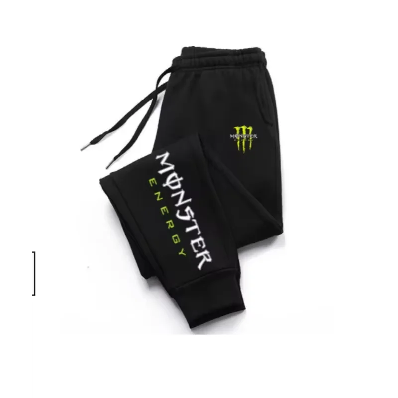 몬스터 에너지 남성 캐주얼 바지는 조절 가능한 드로스트링이 있습니다. 그들은 문자 프린트로 다재다능한 스타일을 연출합니다.