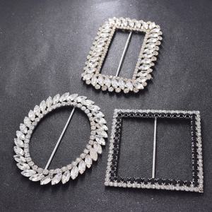 1PC 좋은 quanlity 큰 크기 9cm 10cm 12cm 크리스탈 라인 석 버클 신부 드레스 여성 의류 벨트 장식 리본 매듭