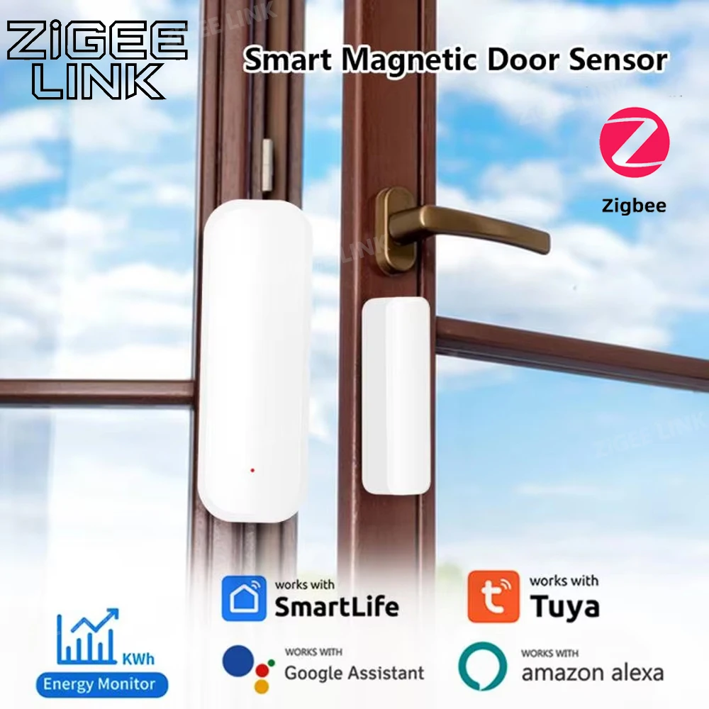 Zigbee 3.0 도어 센서 창문 센서 접촉 센서 Zigbee 허브 필요, 홈 어시스턴트, 얀덱스 알렉사, ZHA, Zigbee2MQTT와 함께 작동