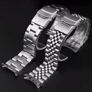 세이코 skx007/skx009 SRPD63K1 스테인리스강 스트랩, 곡선 엔드 밴드, 쥬빌리 교체 팔찌 액세서리, 20mm, 22mm