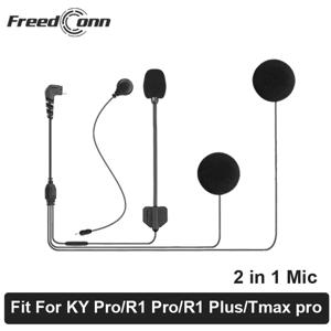 프리드콘 인터콤 인터폰 액세서리 KY Pro R1 Pro R1 Plus Tmax Pro 5핀 이어폰용 2 in 1 마이크