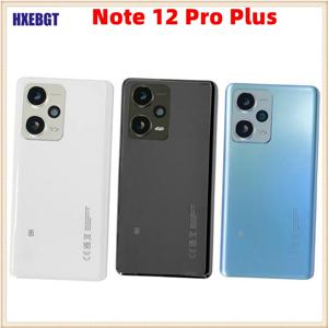 Xiaomi Redmi Note 12 Pro Plus 5G 후면 하우징 배터리 후면 커버 Note 12 Pro + 후면 유리 뚜껑 섀시 도어 카메라 렌즈 부품