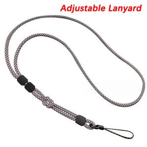 조정 가능한 끈 다채로운 손으로 짠 전화 끈 분리형 이중 용도 끈 긴 분실 방지 목 교수형 체인 전화 스트랩