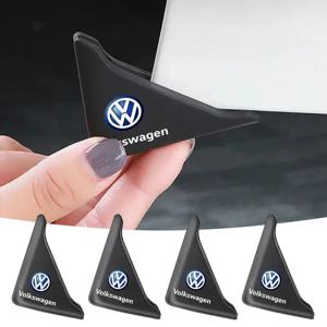 폭스바겐 TSI TDI R32 MK4 GTI 골프 폴로 티구안 파사트 제타 투란용 차량 도어 코너 커버 범퍼 스크래치 방지 보호대 2개