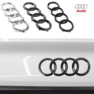 ABS 4 링 로고 자동차 후드 프론트 보닛 그릴 리어 엠블럼 스티커 (아우디 S라인 A1 A2 A3 A4 A4L P 8V 8L RS RS3 RS4 RS5 RS6 S1 S6 용)