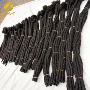 6-20인치 0.6cm 레귤러 락 익스텐션 인모 50가닥 수제 100% 인모 락 드레드락 익스텐션 남녀공용