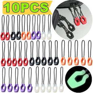 1-10PCS 빛나는 지퍼 풀러 지퍼 확장 배낭 자켓 지퍼 텐트 지퍼 풀 슬라이더 헤드 도구 수하물 액세서리
