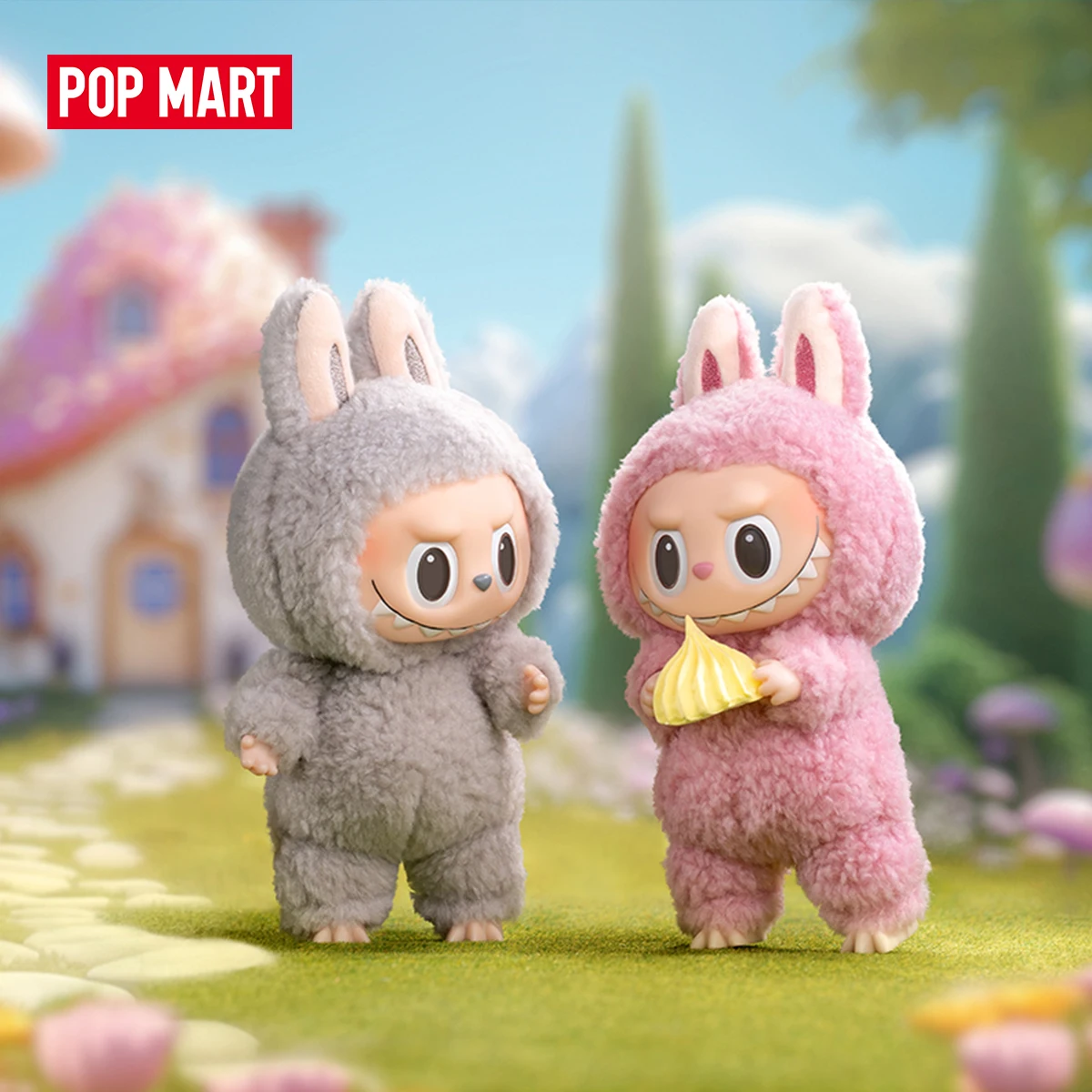 팝마트 더 몬스터즈 - 흥미진진한 마카롱 비닐 페이스 블라인드 박스 1개/6개 미스터리 박스