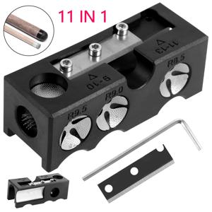 11가지 기능을 갖춘 당구 큐팁 쉐이퍼 수리 도구, 전문가용 풀 큐팁 수리기, 알루미늄 합금 당구 스틱 팁 수리 액세서리