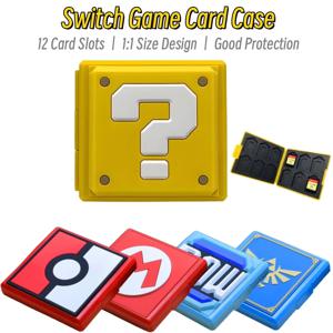 새로운 NS2 스위치 게임 카드 케이스 (스위치 2 OLED Lite 게임 카트리지 보관함 케이스 3D 패턴 12 in 1 슬롯 게임 액세서리)