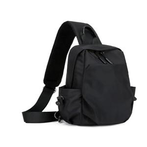 남성과 여성을 위한 캐주얼 크로스바디 백 트렌디한 미니멀리스트 일본식 싱글 숄더백 레저 가슴 가방(바느질 라인 포함)