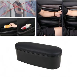 범용 자동차 팔걸이 수납함 가죽 인체공학적 팔꿈치 지지 패드 자동차 내부 팔걸이 높이 조절 시트 확장