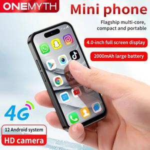 원미스 M17 프로 미니 스마트폰 4G 듀얼 SIM 4인치 HD 모바일폰 2000mAh 2GB+16GB 안드로이드 12.0 플레이 스토어 소형 휴대폰 얼굴 인식