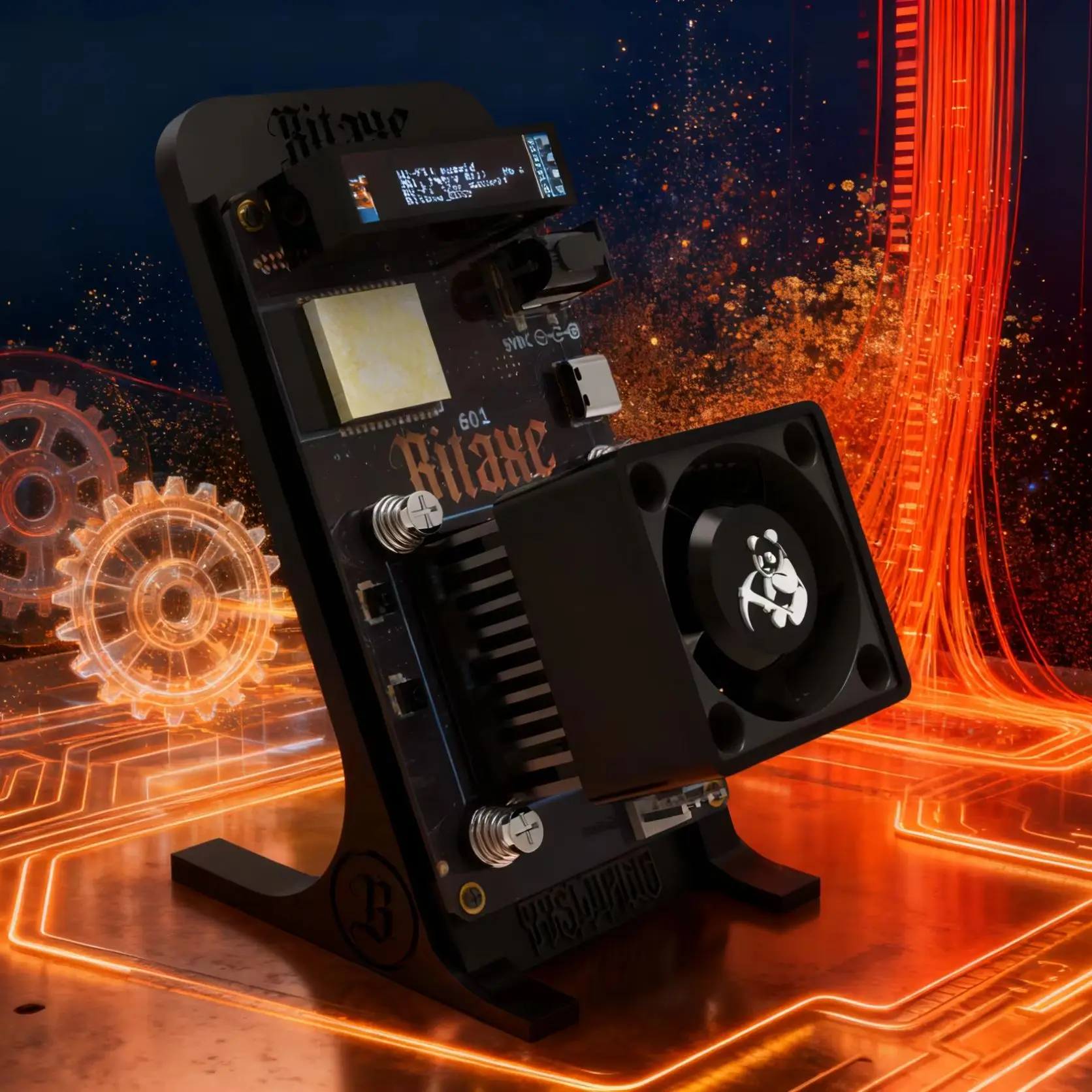 공장 도매 최신 YYSLuping Gamma 601 1.2th/s 18W 오픈 소스 비트코인 ​​채굴기(전원 공급 장치 포함)