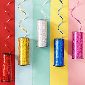 100야드/롤 글리터 컬링 리본 풍선 리본 선물 포장 리본 공예용 크리스마스 생일 웨딩 파티 장식