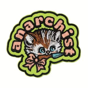 귀여운 고양이 무정부주의자 자수 패치 다림질 부착 노 마스터스 스테이트먼트 배지 DIY 선물 의류 모자 가방 재킷 트러커 모자용