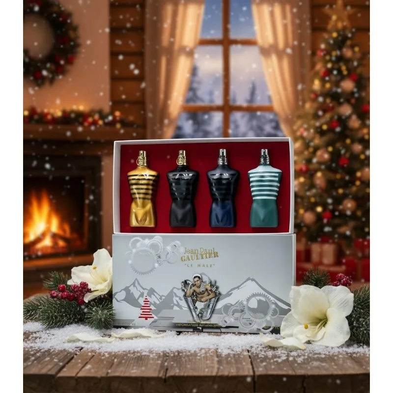 남성용 휴대용 오 드 퍼퓸 세트, 오래 지속되는 오리엔탈 우디 향, 풍부하고 따뜻한 남성적인 아로마, 세 가지 깊고 정제된 변종