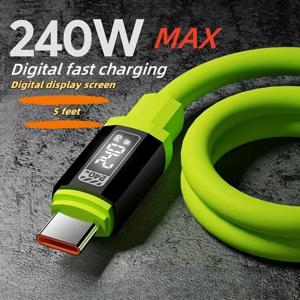 240W USB 타입 C 케이블 PD 고속 충전 전화 충전기 데이터 케이블 아이폰 삼성 샤오미 화웨이용 USB C to USB C 퀵 차지 와이어