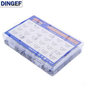 500개/묶음 0.1UF-1000UF 24가지 값 알루미늄 전해 커패시터 16-50V 혼합 전해 커패시터 세트 및 보관 상자