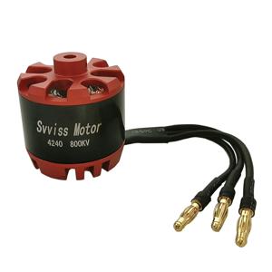 Svviss 4240 브러시리스 전기 모터 800KV 5mm 샤프트 아웃러너 DIY RC 비행기 글라이더용 - 고성능 전기 모터