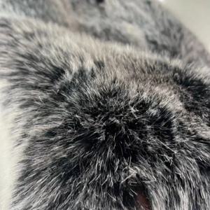 엑스트라 두꺼운 염색 삼색 폭스 퍼 롱 플러시 원단 고급 인조 모피 의류 칼라 신발 커버 푹신한 인조 털