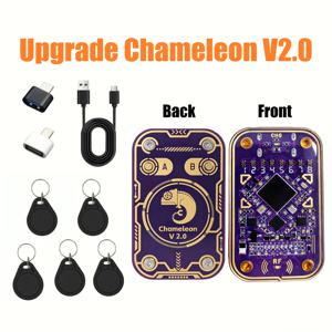 새로운 카멜레온 울트라 비접촉식 스마트 카드 에뮬레이터 호환 퍼플 NFC 리더/라이터 RFID 스마트 칩 ID IC 리더 태그 복사기