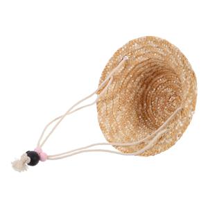 미니 밀짚모자 손으로 짠 섬세한 장식 소품 인형의 집 미니어처 장면 마이크로 풍경 장식 미니 모자 DIY 소품