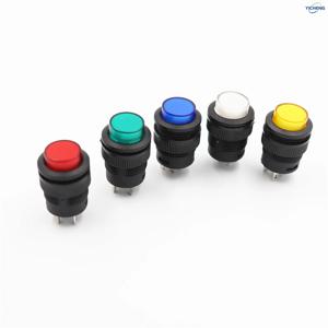 10Pcs 16MM 키 버튼 스위치 조그 리셋/자동 잠금 스위치, 라이트 LED 3V, 용접된 150mm 케이블, 선택, 맞춤형 길이