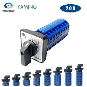 LW26-20 YMW26 시리즈 실버 접점 1-8극 20A 660V 제어 전원 로터리 셀렉터 전환 캠 스위치 LW28-20