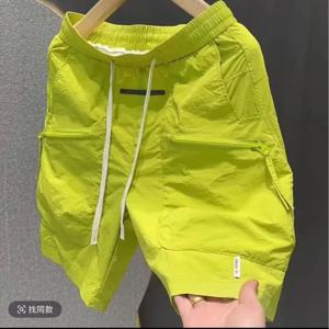 2025 남성 의류 남성 반바지 트렌드 밴딩 스웨트팬츠 여름 남성 반바지 한국 패션 스트릿웨어 하라주쿠 반바지 남성