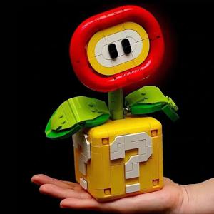 MOC-Tree Supers Chomper 꽃 형제 꽃다발 영원한 가정 장식 식물 화분 모델 빌딩 블록 벽돌 선물 세트