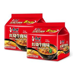 [공식수입인증정품] 캉스푸 홍소우육향 중국식품 봉지라면 106g, 10개