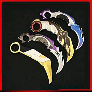 16cm Valorant Karambit Prime Reaver 무기 모델 금속 Uncut 장난감 클로 나이프 소드 코스프레 게임 주변기기 소년 선물