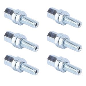 6PCS M6 중공 나사 키트 오토바이 212cc ATV 이동 카트 M6 중공 너트 나사 키트에 대 한 높은 경도 철강 합금 중공 나사 너트 세트