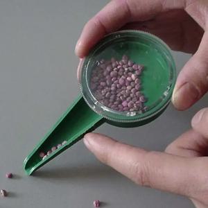 식물 씨앗 파종기 파일 조정 가능한 화분 휴대용 씨앗 디스펜서 액세서리 꽃 잔디 식물 파종기 정원 다기능