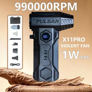 X11Pro 터보 제트 블로워 990000RPM 강력 에어 블로워 (자동차용) 10000mAh 미니 에어 팬 터보 진공 키트 포함 브러시리스 모터 에어 업