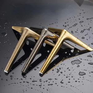 4PCS 메탈 블랙 & 골드 소파 다리 - TV 캐비닛/침대/커피 테이블/책상/스툴/의자용 높이 12/15/18/25cm(다목적 사용)