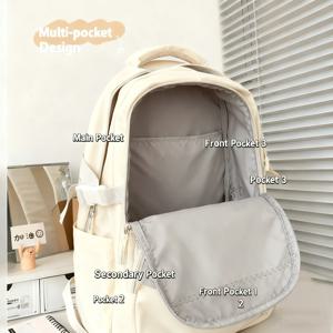 카와이 대용량 백팩 여성용 고등학생 대학생용 다용도 백팩 인스타그램 스타일 백팩 트렌드