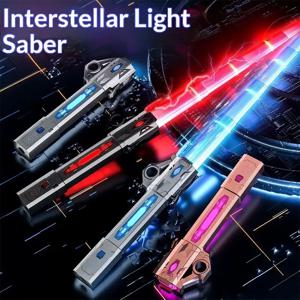 어린이용 레이저 검 행성 망원경 조명 검 2-in-1 다색 점멸 형광 스틱 장난감 선물