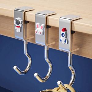 학생 책가방 걸이 데스크탑 분리형 및 이동식 가방 걸이 초등학교 사무실 책상 가방 걸이 책상 가장자리 가방 걸이