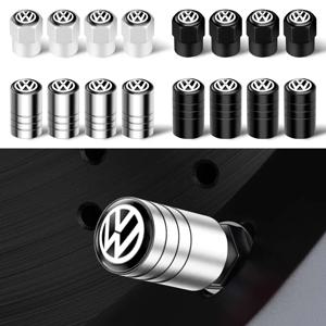 폭스바겐 R라인 골프 GTI 보라 파사트 티구안 시로코 MK6 비틀용 자동차 스타일링 3D 메탈 휠 타이어 밸브 스템 캡 액세서리