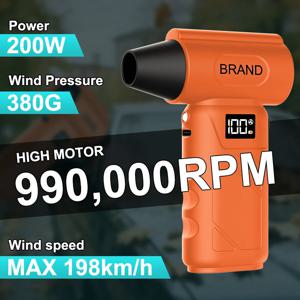 미니 포켓팬, 58만 RPM 터보 헤어드라이어, 휴대용 무선 진공청소기, 제설기, 다기능 청소 도구