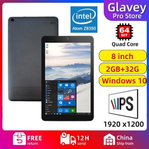 핫세일즈 8인치 윈도우 10 태블릿 PC 64비트 인텔 아톰 X5-Z8350 CPU 쿼드 코어 2GB DDR3 RAM 32GB eMMC WIFI 1920x1200 IPS 듀얼 카메라