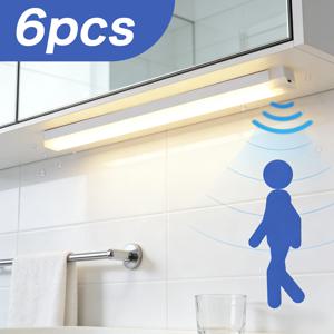 10-50cm 모션 센서 라이트 나이트 LED 램프 USB 배터리 벽등 가정용 방 침실 주방 무선 장식 실내 욕실용