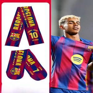 바르셀로나 축구팀 스카프 다기능 보온 남성 팬웨어 넥워머 응원 스카프 숄 폴리에스터 섬유 겨울 액세서리
