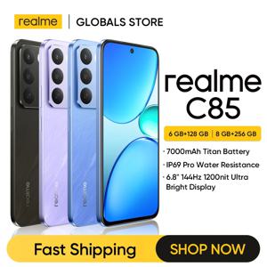 [재고 있음] realme C85 스마트폰 러시아어 버전 256GB 스냅드래곤 685 칩셋 6.8인치 144Hz 디스플레이 7000mAh 배터리 50MP 카메라