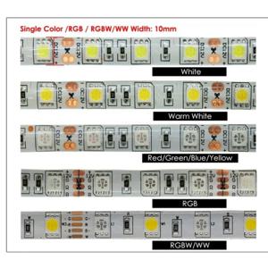 LED 스트립 5050 DC 12V 24V RGB 따뜻한 흰색 5 미터 방수 유연한 빛 스트라이프 60LED/MLed 테이프 Luces 램프 리본 Tv 백라이트